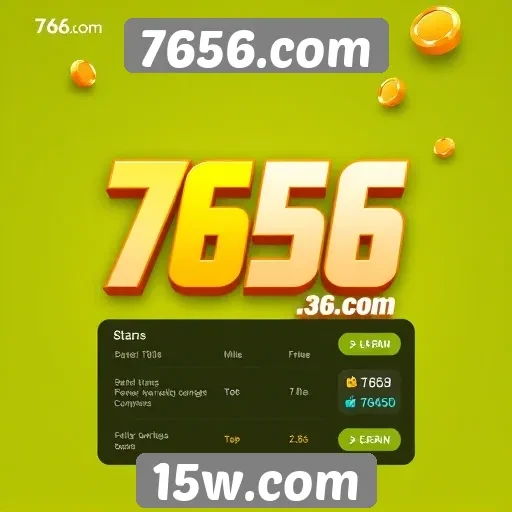 Interface do usuário do 7656.com é intuitiva